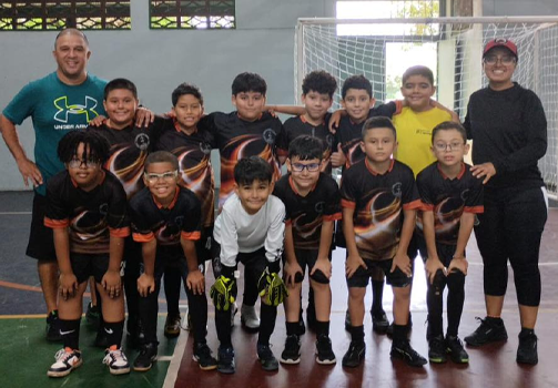 Equipo de fútbol infantil